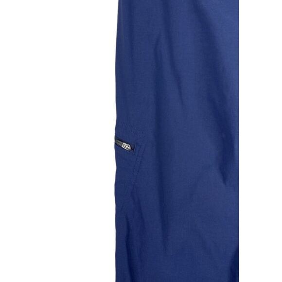 Eddie Bauer Pants Women's 8 Blue Capri Cargo Pocket Stretch Nylon Hiking Active - Picture 6 of 8
